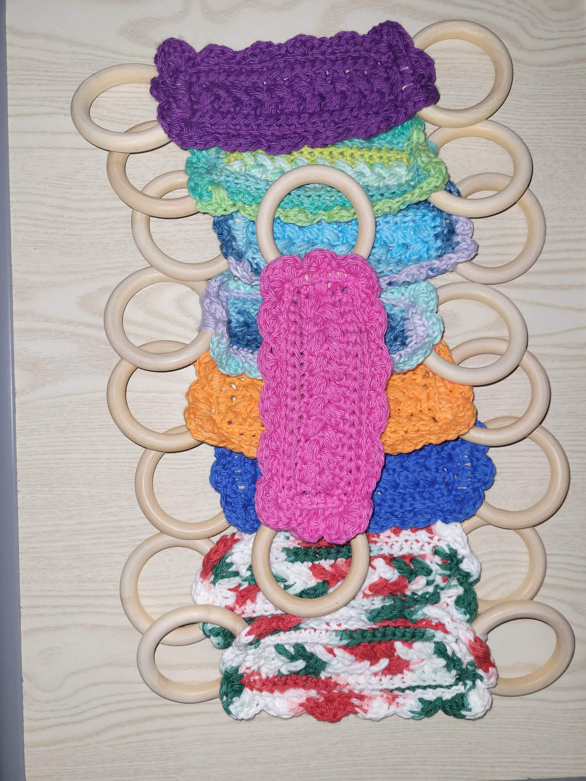 Crocheted Dish Towel Holders